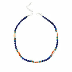 Flash Sale 😉 Mine Finds By Jay King Jay King Lapis, Spiny Oyster Shell And Turquoise Bead Necklace 👏