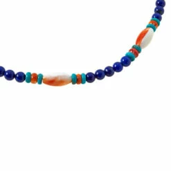 Flash Sale 😉 Mine Finds By Jay King Jay King Lapis, Spiny Oyster Shell And Turquoise Bead Necklace 👏 -Deals Mine Store unnamed file 1024