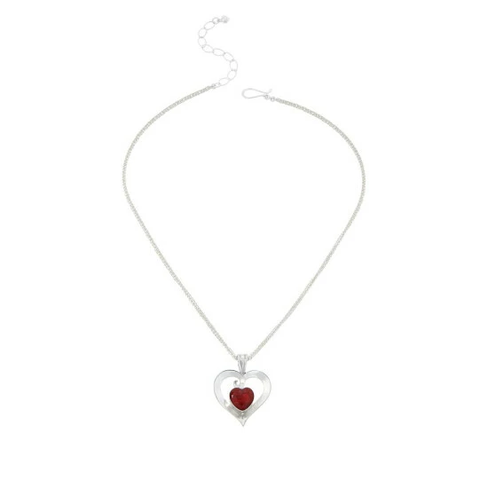 Deals 🤩 Mine Finds By Jay King Jay King Sterling Silver Red Coral Drop Pendant With Chain ❤️ 2 Deals 🤩 Mine Finds By Jay King Jay King Sterling Silver Red Coral Drop Pendant With Chain ❤️ - Image 2
