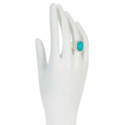 Budget 🔥 Mine Finds By Jay King Jay King Sterling Silver Turquoise Oval Ring 🎉 -Deals Mine Store unnamed file 1036