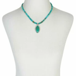 Promo ⭐ Mine Finds By Jay King Jay King Turquoise Elongated Oval Pendant With Necklace 👏 -Deals Mine Store unnamed file 1038