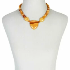 Brand new 🔔 Mine Finds By Jay King Jay King Sterling Silver Yellow Dragon Stone Necklace 🔥 -Deals Mine Store unnamed file 1044