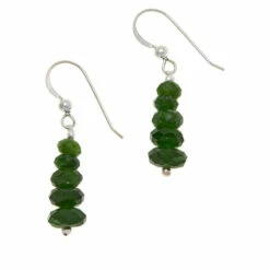 Wholesale 😉 Mine Finds By Jay King Jay King Sterling Silver Chrome Diopside Bead Drop Earrings ⭐