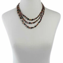Flash Sale 👍 Mine Finds By Jay King Jay King Multicolor Tourmaline And Black Spinel 3-Strand Necklace 🔥 -Deals Mine Store unnamed file 1078