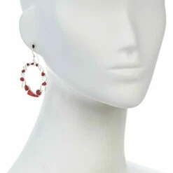 Budget 😍 Mine Finds By Jay King Jay King Sterling Silver Compressed Red Coral Drop Earrings 🔥 -Deals Mine Store unnamed file 1082
