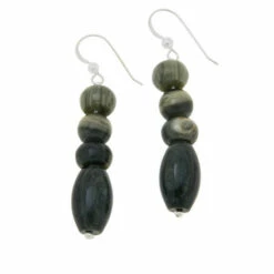 Flash Sale 🎁 Mine Finds By Jay King Jay King Green Dragon Mountain Stone Bead Drop Earrings 👍