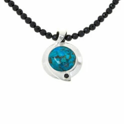 Budget 🔥 Mine Finds By Jay King Jay King Kingman Turquoise And Spinel Pendant With Beaded Necklace 🔔 -Deals Mine Store unnamed file 1126