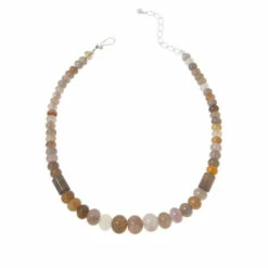 Deals ⌛ Mine Finds By Jay King Jay King Sterling Silver Dove Chalcedony Graduated Bead Necklace 👏