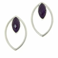 New 🔥 Mine Finds By Jay King Jay King Sterling Silver Amethyst Marquise-Shape Earrings 🤩