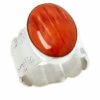 Best Pirce ✨ Mine Finds By Jay King Jay King Sterling Silver Spiny Oyster Shell Oval Stone Ring ✨