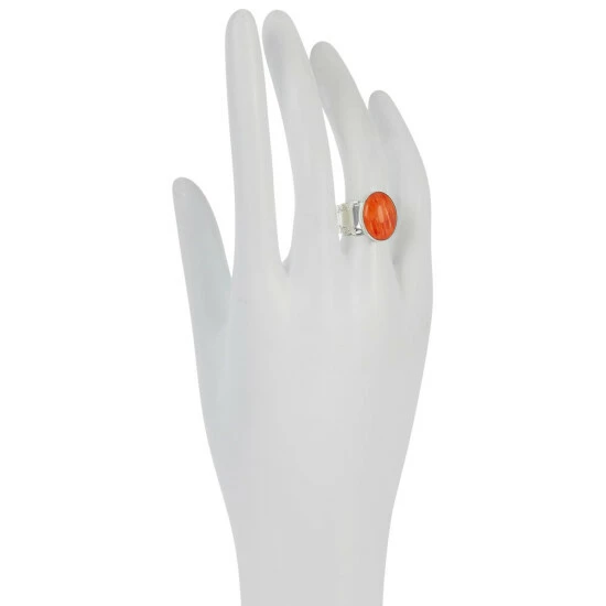 Best Pirce ✨ Mine Finds By Jay King Jay King Sterling Silver Spiny Oyster Shell Oval Stone Ring ✨ 2 Best Pirce ✨ Mine Finds By Jay King Jay King Sterling Silver Spiny Oyster Shell Oval Stone Ring ✨ - Image 2