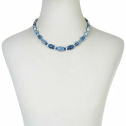 Cheapest 🔥 Mine Finds By Jay King Jay King Sterling Silver Blue Opal Bead Necklace 😉 -Deals Mine Store unnamed file 1174
