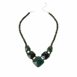 Buy 🥰 Mine Finds By Jay King Jay King Sterling Silver Nephrite Jade Reversible Necklace 🧨
