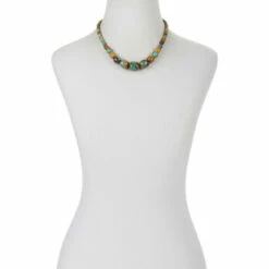 Budget 🔥 Mine Finds By Jay King Jay King Multi-Color Golden Dragon Turquoise Bead Necklace 🌟 -Deals Mine Store unnamed file 1230