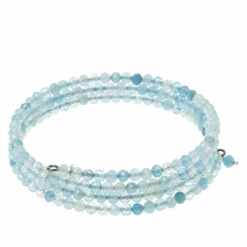 Discount 🎉 Mine Finds By Jay King Jay King Sterling Silver Gemstone Bead Flexible Coil Bracelet 🧨