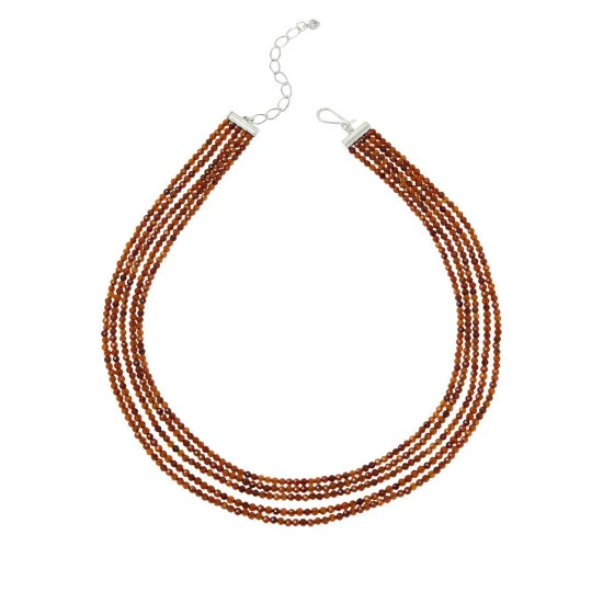 Coupon 👏 Mine Finds By Jay King Jay King Hessonite Garnet 5-Strand Beaded Necklace 🌟 1 Coupon 👏 Mine Finds By Jay King Jay King Hessonite Garnet 5-Strand Beaded Necklace 🌟