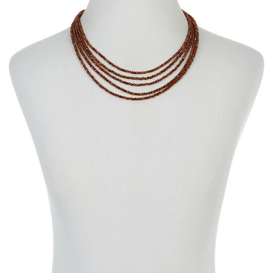Coupon 👏 Mine Finds By Jay King Jay King Hessonite Garnet 5-Strand Beaded Necklace 🌟 2 Coupon 👏 Mine Finds By Jay King Jay King Hessonite Garnet 5-Strand Beaded Necklace 🌟 - Image 2