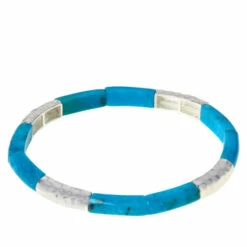 Best deal ⭐ Mine Finds By Jay King Jay King Sterling Silver Gemstone Stretch Bangle Bracelet Thulite 🧨