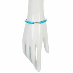 Best deal ⭐ Mine Finds By Jay King Jay King Sterling Silver Gemstone Stretch Bangle Bracelet Thulite 🧨 -Deals Mine Store unnamed file 1256