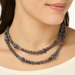Wholesale 🎉 Mine Finds By Jay King Jay King Sterling Silver Iolite Bead 36" Necklace 🧨 -Deals Mine Store unnamed file 127