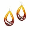 Cheap 🤩 Mine Finds By Jay King Jay King Sterling Silver Multicolor Amber Bead 3-Loop Drop Earrings 🛒
