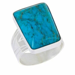 Deals 💯 Mine Finds By Jay King Jay King Sterling Silver Spider Mountain Turquoise Ring 👏