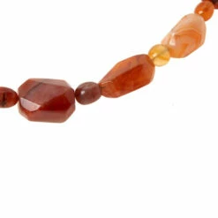 Buy 🔔 Mine Finds By Jay King Jay King Sterling Silver Multi-Color Red Chalcedony Bead Necklace 😍 -Deals Mine Store unnamed file 1293