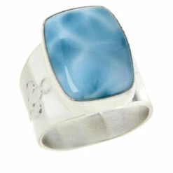 Coupon 🧨 Mine Finds By Jay King Jay King Sterling Silver Cushion-Cut Larimar Ring 😍