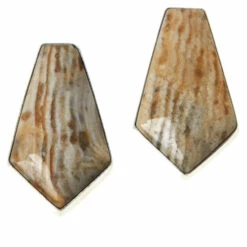 Deals 😀 Mine Finds By Jay King Jay King Sterling Silver Java Lace Agate Earrings 🤩