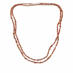Top 10 😍 Mine Finds By Jay King Jay King 60" Orange Chalcedony And Black Spinel Bead Necklace 🛒