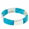 Best reviews of ❤️ Mine Finds By Jay King Jay King Compressed Turquoise Bangle-Style Stretch Bracelet ✨