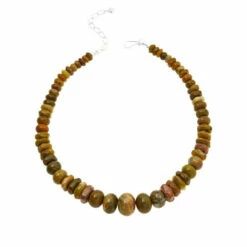 Best reviews of 🧨 Mine Finds By Jay King Jay King Sterling Silver Multicolor Volcanic Opal Bead Necklace 🥰