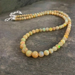 Coupon 🧨 Mine Finds By Jay King Jay King Sterling Silver Ethiopian Multicolor Honey Opal Bead Necklace 😀 -Deals Mine Store unnamed file 1370