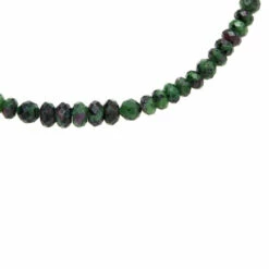 Buy 🛒 Mine Finds By Jay King Jay King Sterling Silver Ruby Zoisite Graduated Bead Necklace 🧨 -Deals Mine Store unnamed file 1373
