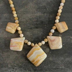 Outlet 🎉 Mine Finds By Jay King Jay King Sterling Silver Multicolor Banded Agate Necklace ⭐ -Deals Mine Store unnamed file 1381