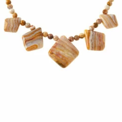 Outlet 🎉 Mine Finds By Jay King Jay King Sterling Silver Multicolor Banded Agate Necklace ⭐ -Deals Mine Store unnamed file 1383