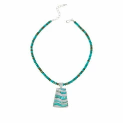 Best deal ๐ Mine Finds By Jay King Jay King Gallery Collection Inlaid Turquoise Pendant With Necklace ๐