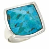 Best Sale 👍 Mine Finds By Jay King Jay King Sterling Silver Kingman Turquoise Custom-Cut Ring 🎉