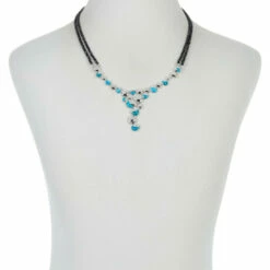 Wholesale 😀 Mine Finds By Jay King Jay King Sterling Silver Turquoise And Black Spinel Necklace 😉 -Deals Mine Store unnamed file 1417