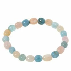 Hot Sale 😀 Mine Finds By Jay King Jay King Aquamarine And Morganite Bead Stretch Bracelet ✔️