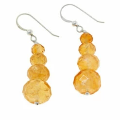 Outlet 😉 Mine Finds By Jay King Jay King Sterling Silver Citrine Bead Drop Earrings 🎉