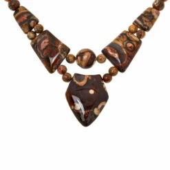 Coupon ⌛ Mine Finds By Jay King Jay King Sterling Silver Multicolor Shitake Stone Necklace 🧨 -Deals Mine Store unnamed file 1449