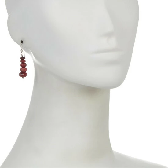 Promo 💯 Mine Finds By Jay King Jay King Sterling Silver Pink Thulite Drop Earrings 🤩 2 Promo 💯 Mine Finds By Jay King Jay King Sterling Silver Pink Thulite Drop Earrings 🤩 - Image 2
