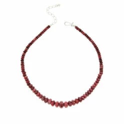 Best Pirce 😀 Mine Finds By Jay King Jay King Sterling Silver Pink Thulite Graduated Bead Necklace 👏