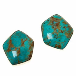 Wholesale 🛒 Mine Finds By Jay King Jay King Sterling Silver Ginkgo Spruce Turquoise Earrings 💯