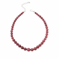 Deals ✨ Mine Finds By Jay King Jay King Baroque Rose Rhodonite Graduated Bead Necklace 🔔