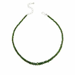 Best deal โ Mine Finds By Jay King Jay King Sterling Silver Chrome Diopside Graduated Bead Necklace ๐ฏ