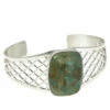 Buy 🥰 Mine Finds By Jay King Jay King Sterling Silver Green Cedar Chalcosiderite Cuff Bracelet 🥰