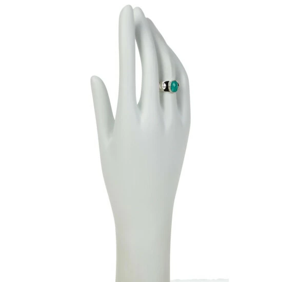 Cheap 🔔 Mine Finds By Jay King Jay King Sterling Silver Emerald Cushion Ring 💯 2 Cheap 🔔 Mine Finds By Jay King Jay King Sterling Silver Emerald Cushion Ring 💯 - Image 2