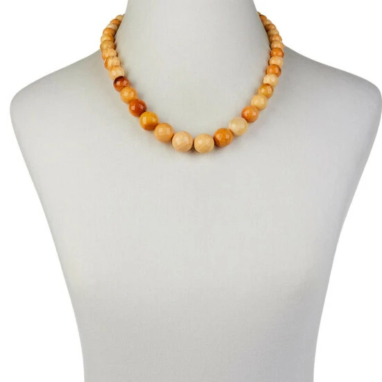 Cheapest โ๏ธ Mine Finds By Jay King Jay King Sterling Silver Yellow Dragon Stone Beaded Necklace ๐ 3 Cheapest โ๏ธ Mine Finds By Jay King Jay King Sterling Silver Yellow Dragon Stone Beaded Necklace ๐ - Image 3